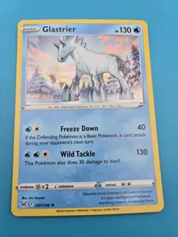 Glastrier Holo Rare - 051/196 - Lost Origin Pokemon 2022 LP - Image 1