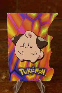 2001 TOPPS POKEMON JOHTO LEAGUE CHAMPIONS DIE-CUT EMBOSSED #7 CLEFFA HP - Image 1