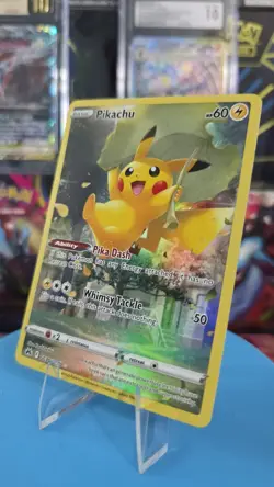 Pokemon Pikachu Ultra Rare Full Art Holo Crown Zenith Galarian Gallery GG30/GG70 - Image 1