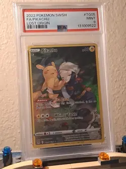 Pokemon Lost Origin Pikachu #TG05 PSA 9 - Image 2