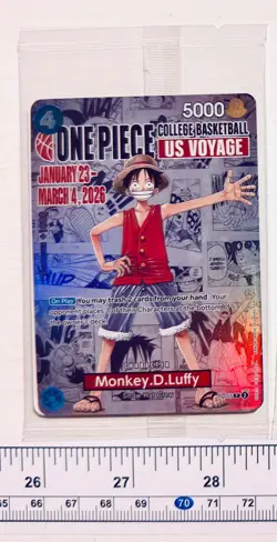 Monkey.D.Luffy (055) (College Basketball US Voyage) P-055 One Piece Promo Card - Image 1