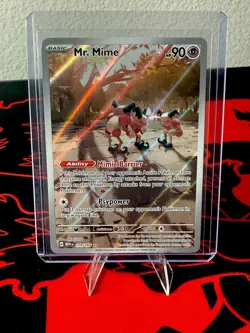 Mr. Mime 179/165 (NM) Illustration Rare Scarlet & Violet 151 Holo Pokemon Card - Image 1