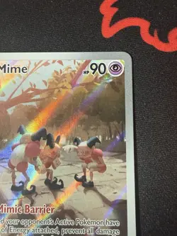 Mr. Mime 179/165 (NM) Illustration Rare Scarlet & Violet 151 Holo Pokemon Card - Image 5
