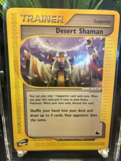 Pokemon Card 123 Desert Shaman Skyridge 2003 E-Reader Series WotC MP - Image 1