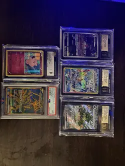 Lot Of 5 Graded Pokemon Cards - Image 1