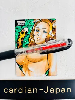 Hand Painted Altered MTG Card,forest,Anime Girl,waifu FromJapan 2025 #s09 - Image 1