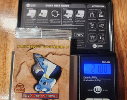 HEAVY 21g Pokemon Trading Card Long Crimp Fossil Booster Pack 1999 - Image 2