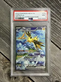 ZAPDOS EX 202/165 PSA 9 POKEMON 151 SIR POKEMON CARD HOLO ENGLISH - Image 1