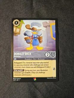 Disney Lorcana TCG Donald Duck Musketeer Spiel Essen Promo Card 13/P1 (#1) - Image 1