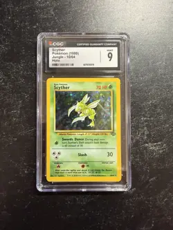 CGC 9 Scyther 1999 Jungle Set 10/64 Holo Rare Pokemon Card Mint - Image 1