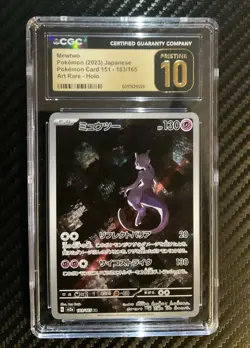 Mewtwo 183/165 AR Sv2a Pokemon Card 151 CGC 10 PRISTINE - Image 1