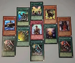 Yu-Gi-Oh (11) Card Lot Foil Unlimited 2002 Vintage - Image 1