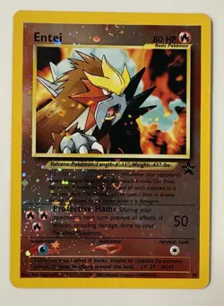 Entei Promo 34 WOTC Reverse Holo Vintage Pokemon TCG Card NM-LP - Image 1