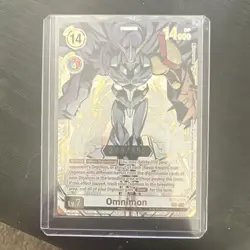 Bandai Digimon CCG Omnimon Serial Numbered Foil BT13-112 Mega 14000 DP Card - Image 1