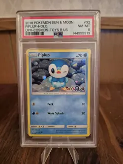 PSA 8 NM-MT - Piplup #32 - Pokemon Card Toys-R-Us Stamped Holo Promo - Image 3