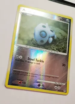 Aron 71/123 Reverse Holo Mysterious Treasures Pokemon Card 2007 - Image 2