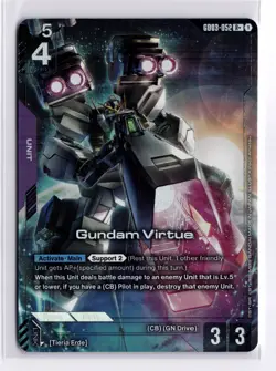 Gundam Virtue GD-03-052 R+ Gundam Card Game English Steel Requiem - Image 1