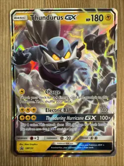 Pokemon Card - Thundurus GX SM Promos SM133 Promo LP - Image 1
