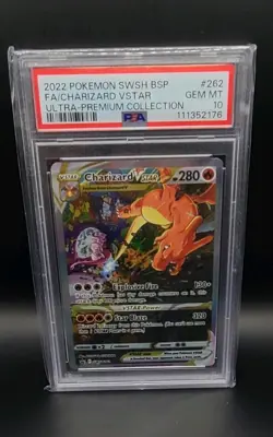 Pokemon TCG Charizard VSTAR SWSH262 Holo Promo Card PSA 10 - Image 1