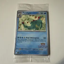 Sealed Feraligatr 213 Illustration Contest 2024 Scarlet & Violet Promo Card - Image 1