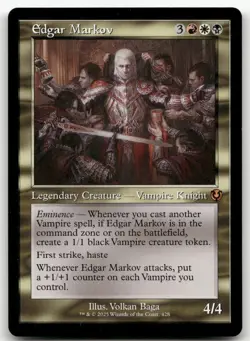 Edgar Markov Retro Frame INR #428 MTG Innistrad Remastered Vampire Commander - Image 1