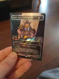 Magic The Gathering TMNT Bebop Skull Crossbones (R0087) 8bit Surge Foil Single - Image 2