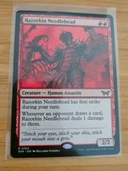 MTG Razorkin Needlehead 0153 Duskmourn M/NM Free UK P&P - Image 1
