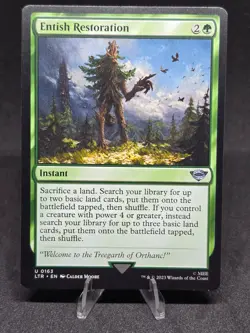 MTG Entish Restoration 0163 Lord of the Rings Uncommon NM - Image 1
