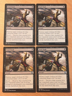 Magic the Gathering MTG 1x Fatal Push Aether Revolt LP - Image 1