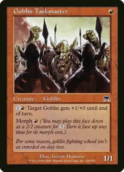 Goblin Taskmaster FOIL Onslaught Light Play MTG Magic DNA GAMES - Image 1