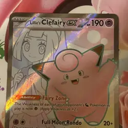 Lillie's Clefairy ex 173/159 Journey Together FA Ultra Rare Pokemon NM - Image 3