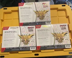 Pokemon TCG: Scarlet & Violet 151 Zapdos EX Collection Box - Sealed Lot Of 3 - Image 5