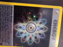 Pokemon TCG Rainbow Energy Rocket Holo Rare 17/82 Unlimited LP/NM - NICE SWIRL! - Image 3