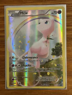 Pokemon full art Mew Promo Holo XY Set XY110 Near Mint - Image 1