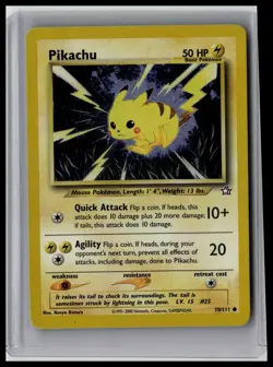 Pikachu - Neo Genesis 70/111 Common Non-Holo Pokemon TCG - Image 1