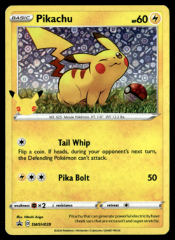 Pikachu - SWSH039 (General Mills) Promo Pokemon TCG* - Image 1
