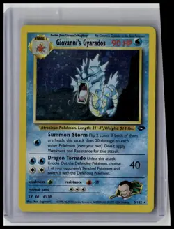 Giovanni's Gyarados - Gym Challenge 5/132 Rare Holo Pokemon TCG - Image 1