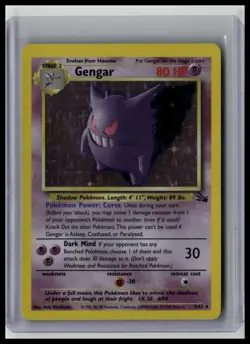 Gengar - Fossil 5/62 Rare Holo Pokemon TCG - Image 1