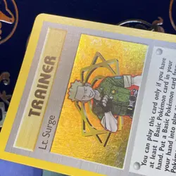 Pokemon 2001 Lt. Surge Gym Heroes 17/132 Holo Rare LP + - Image 4