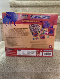 Pokemon TCG Sword and Shield Base Zacian Elite Trainer Box New! Sealed! 820650104459 - Image 2
