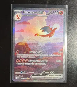 Pokemon Charizard ex Special Illustration Rare 199/165 Scarlet & Violet 151 Holo - Image 1