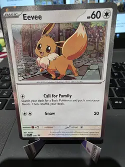 Pokemon TCG Eevee SVP 200 Black Star Promo Cosmos Holo Bleed and Swirl 🌀 - Image 3
