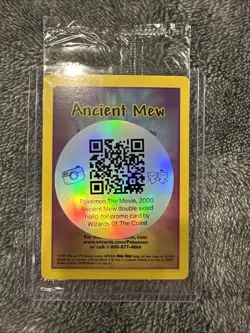 SEALED Ancient Mew Pokemon New Movie Promo Double Holo Foil Rare 1999-2000 MINT - Image 3