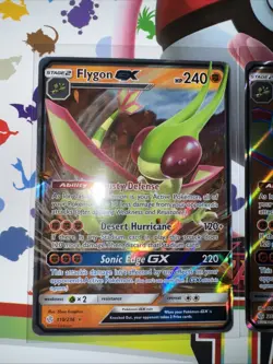 Pokemon Flygon GX 218/236 Sun & Moon Cosmic Eclipse Full Art Ultra Rare- 110/236 - Image 3