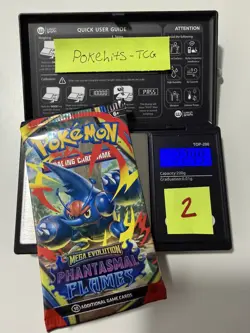 (HEAVY)🔥 22.49 Pokemon TCG Phantasmal Flames Booster Pack Factory Sealed✅ - Image 1
