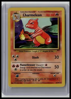 Charmeleon - Base Set 24/102 Uncommon Non-Holo Pokemon TCG - Image 1