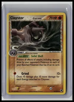 Cloyster (Delta Species) - Dragon Frontiers 14/101 Rare Non-Holo Pokemon TCG - Image 1