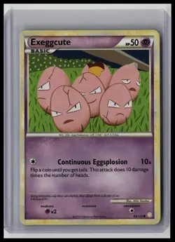 Exeggcute - HeartGold SoulSilver 63/123 Common Non-Holo Pokemon TCG - Image 1