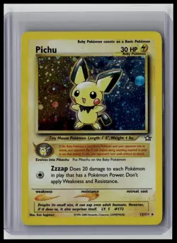 Pichu - Neo Genesis 12/111 Rare Holo Pokemon TCG - Image 1