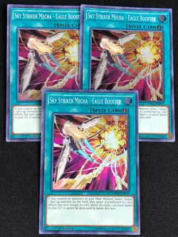 YUGIOH SKY STRIKER MECHA EAGLE BOOSTER DASA-EN035 1ST SUPER X3 NM - Image 1